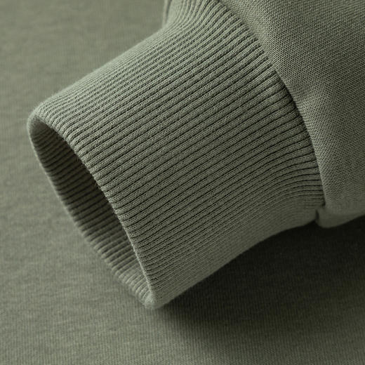 【加绒加厚】罗蒙秋冬男装桑蚕丝混纺加绒保暖卫衣男士加绒套头圆领T恤 商品图5