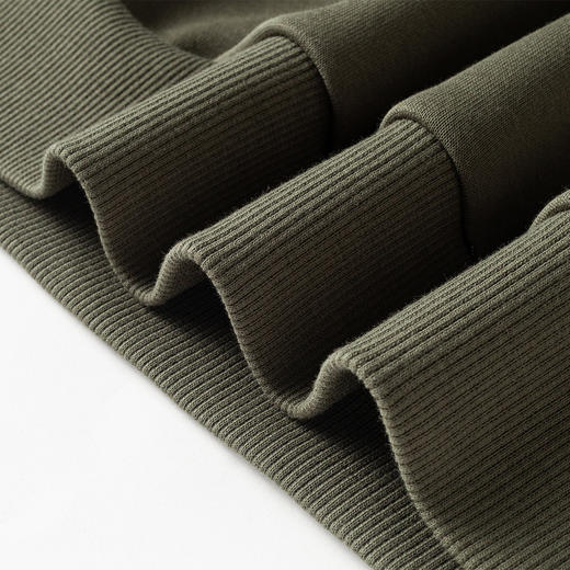 【加绒加厚 蚕丝混纺】罗蒙秋冬加绒保暖卫衣男士时尚潮流胸花卫衣男套头T恤 商品图9