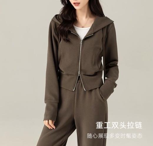 【L1】臣禾短款连帽卫衣	JZ244010175现货 商品图0