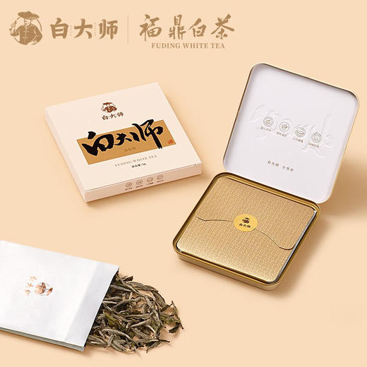 白大师 茶叶福鼎白茶2018年白牡丹刚刚好小方片5g 商品图3