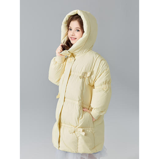 笛莎Deesha 童装女童羽绒服2024冬季新款时尚连帽羽绒服 商品图1