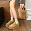 厚底雪地靴女加绒加厚2024冬季新款复古美拉德保暖系圆头勃肯棉鞋新款爆款小红书同款 商品缩略图3