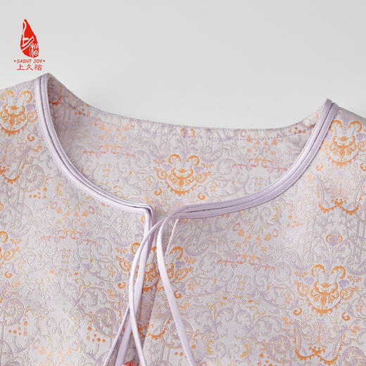 SAINTJOY/上久楷 女式宋锦马甲 中式上衣 中国风 复古 卷草蝴蝶纹锦 CY1044207016 商品图3