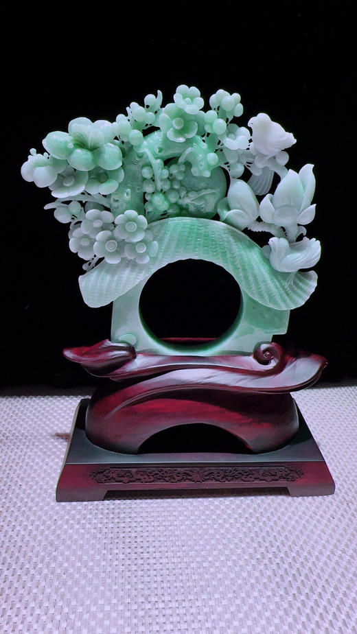 620475翡翠摆件【喜迎门 喜事连连】 商品图5