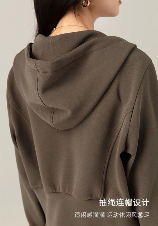 【L1】臣禾短款连帽卫衣	JZ244010175现货 商品图1