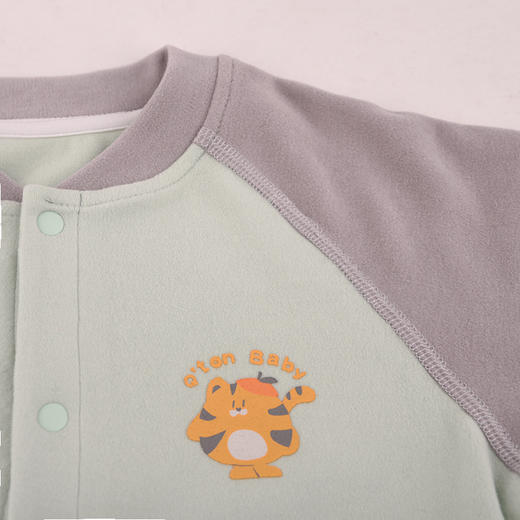 棉果果专柜同款冬季新品男童暖姜绒对开连体衣M411722424803 商品图1