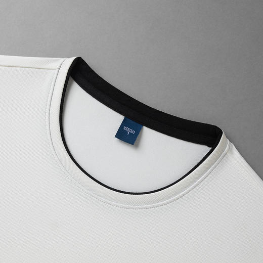 【提花面料】罗蒙春秋男装卫衣时尚胸花t恤男长袖t恤男士休闲百搭打底t恤 商品图10