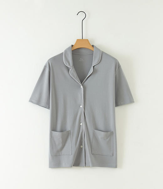 weyo秋冬家居服男款宽松舒感棉西服领开衫套装52701 商品图2