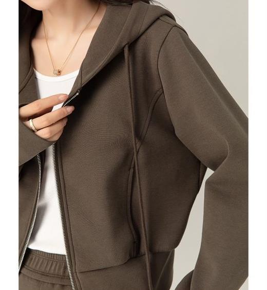 【L1】臣禾短款连帽卫衣	JZ244010175现货 商品图2