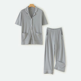 weyo秋冬家居服男款宽松舒感棉西服领开衫套装52701