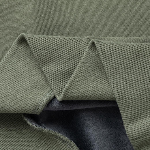 【加绒加厚】罗蒙秋冬男装桑蚕丝混纺加绒保暖卫衣男士加绒套头圆领T恤 商品图6