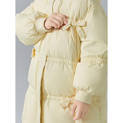 笛莎Deesha 童装女童羽绒服2024冬季新款时尚连帽羽绒服 商品图3