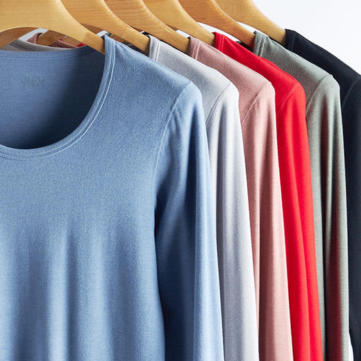 weyo秋冬男女款珠花德绒保暖内衣打底套装F1631、F2631 商品图2