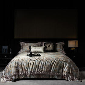 【门店高端系列同款】轻奢大牌风120支长绒棉全棉数码印花四件套