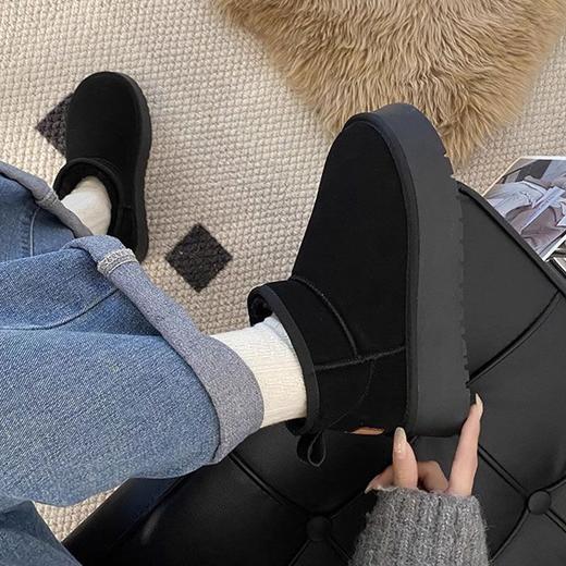 厚底雪地靴女款新款女鞋加绒加厚保暖防滑短筒雪地鞋棉鞋新款爆款小红书同款 商品图2