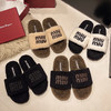 厚底毛毛拖鞋女2024秋冬网红高级休闲简约风外穿露趾一字凉拖鞋新款爆款小红书同款 商品缩略图3