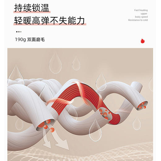 weyo秋冬男女款珠花德绒保暖内衣打底套装F1631、F2631 商品图3