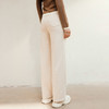 玳莎松紧腰头针织直筒裤女秋冬新款保暖舒适宽松纯色休闲裤  ED36305 商品缩略图3