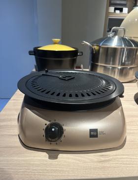 （两件套）20101606米技I1700远红外辅热炉（金色）+韩式烤盘