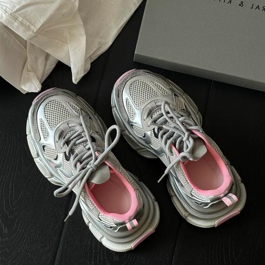 老爹鞋女2024春季新款真皮厚底防滑轻便休闲鞋增高女士潮牌运动鞋新款爆款小红书同款 商品图2