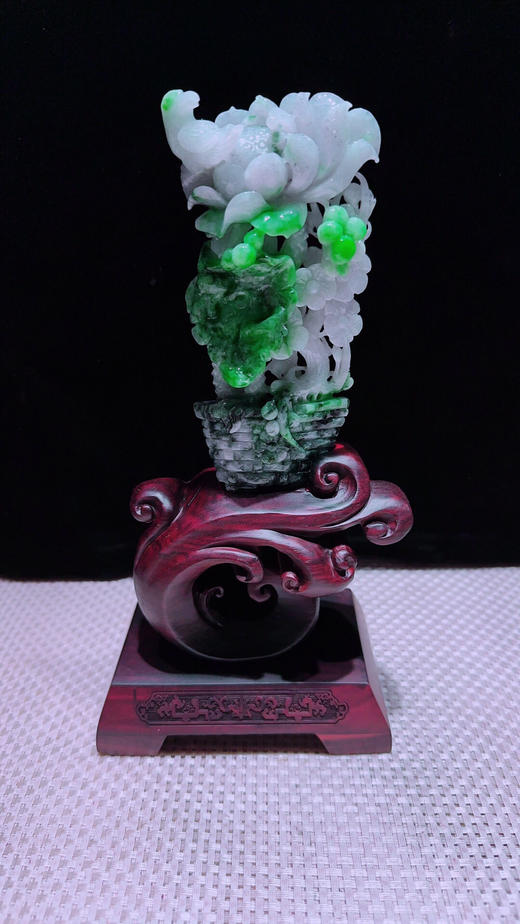 620476翡翠摆件【花开富贵 盆景🪴】 商品图3