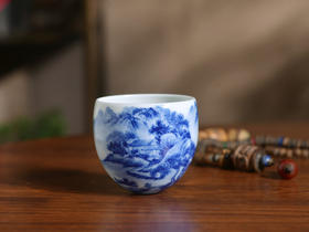 柴窑山水不倒杯
