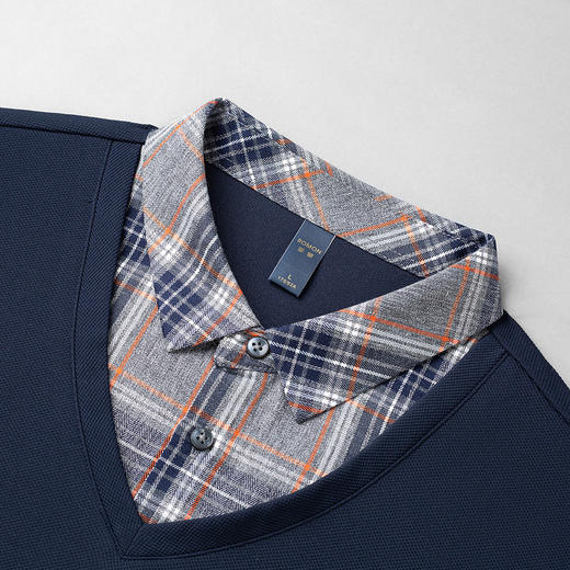 【肌理提花】罗蒙春秋假两件针织衫男长袖衬衫男舒适休闲衬衫男 商品图7