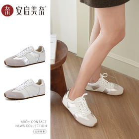 ARCHCONTACT安启美奈时尚百搭真皮软底德训鞋52980