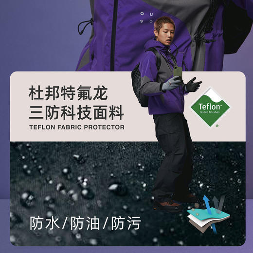 oneup防泼水三合一薄棉服 商品图3