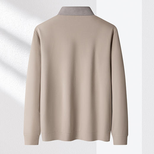 【肌理提花】罗蒙假两件针织衫男长袖衬衫男舒适休闲针织衫男士衬衫秋 商品图1