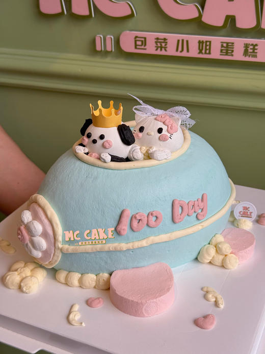 爱的飞行日记#情侣飞机蛋糕（帕恰狗+kt猫） 商品图0