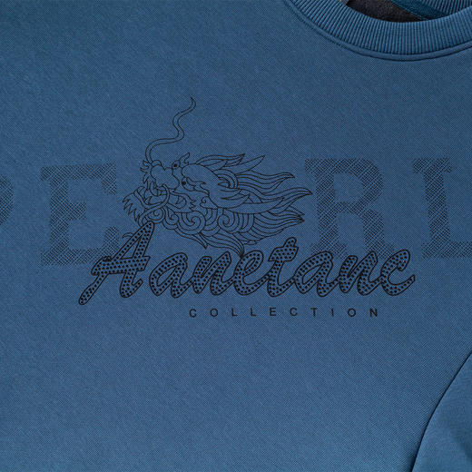 【加绒加厚】含桑蚕丝卫衣男加绒卫衣男烫钻图案男士卫衣男卫衣 商品图6