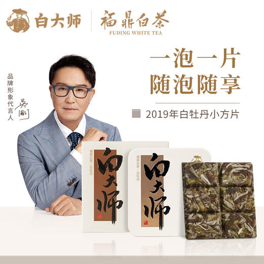 白大师 茶叶经典2019年白牡丹小方片30g 商品图0