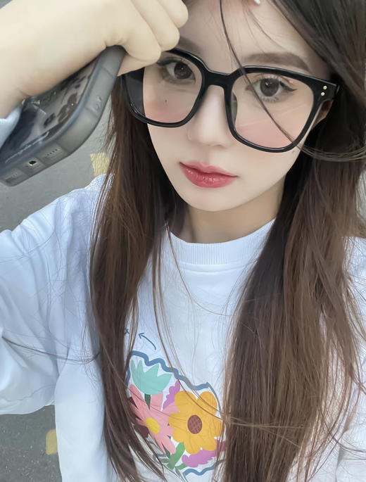 妆感腮红墨镜 元气满满时尚百搭渐变素颜神器 大框眼镜 商品图8