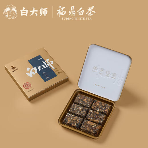 白大师 茶叶福鼎白茶经典2017年寿眉小方片30g 商品图3