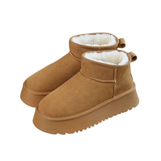 厚底雪地靴女款新款女鞋加绒加厚保暖防滑短筒雪地鞋棉鞋新款爆款小红书同款 商品图4