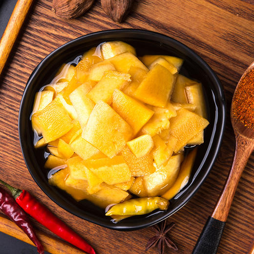 嗦音萝卜皮脆辣酸爽口开胃泡菜湖南特产自制农家手工咸菜下饭即食童年记忆老家零食休闲零食 商品图2