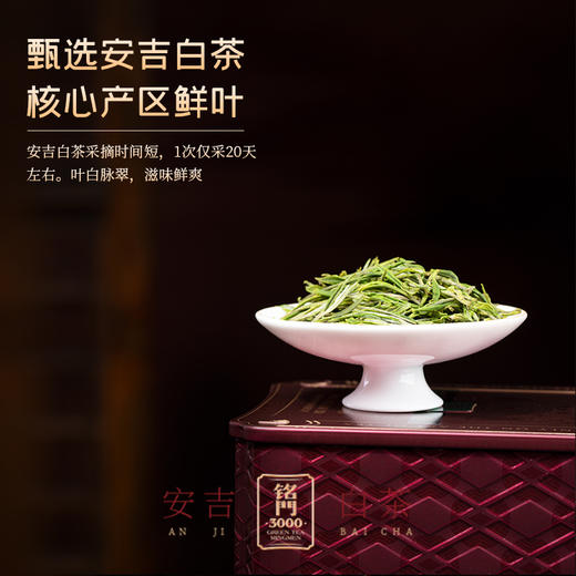【2026新茶上市】谢裕大特级安吉白茶绿茶270g礼盒铭门3000送礼 商品图3