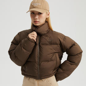 oneup短款logo刺绣棉服