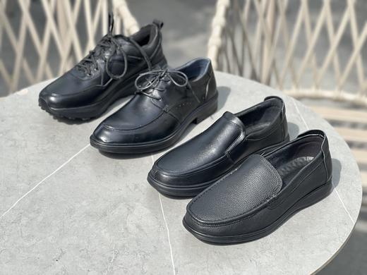 1026-5 系带套脚牛皮舒适休闲 男鞋 商品图0