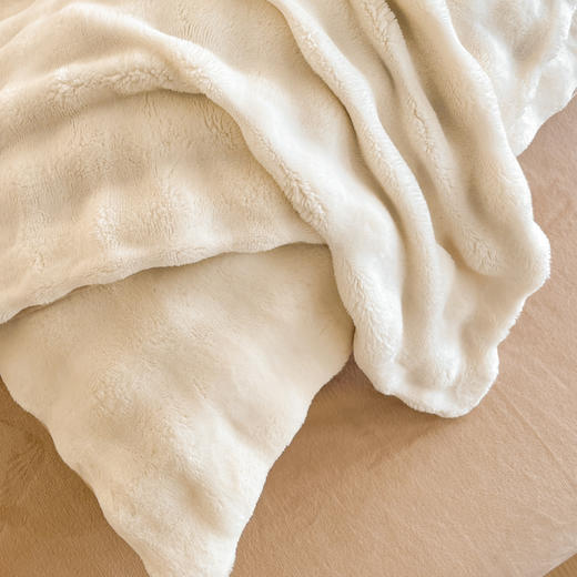 【一套约8斤重】仿兔绒牛奶绒四件套 秋冬保暖御寒渐变色泡泡绒套件 商品图14