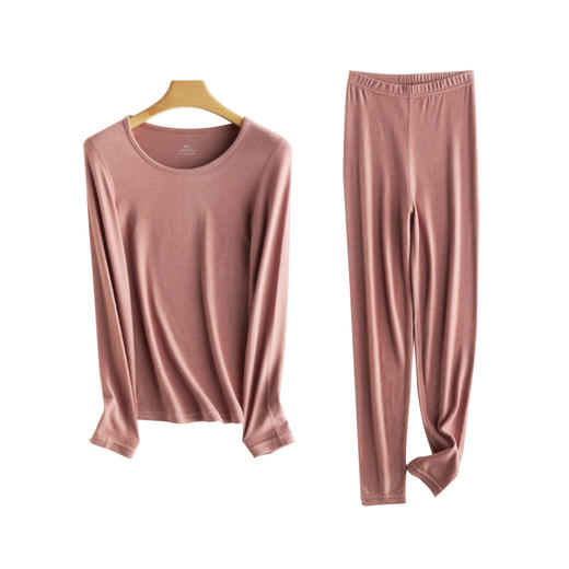 weyo秋冬男女款珠花德绒保暖内衣打底套装F1631、F2631 商品图5