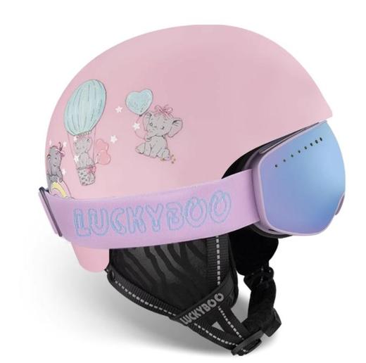 【四折清仓】Luckyboo儿童滑雪头盔旋钮调节青少年保暖防摔透气单双板装备 商品图3