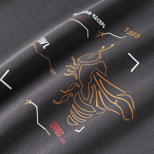 【加绒加厚 桑蚕丝混纺】罗蒙秋冬男装加绒加厚保暖卫衣男士时尚休闲印花卫衣男长袖打底T恤 商品图7