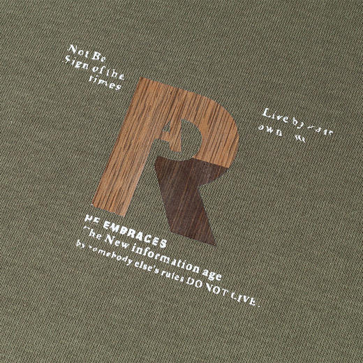 【加绒加厚 蚕丝混纺】罗蒙秋冬加绒保暖卫衣男士时尚潮流胸花卫衣男套头T恤 商品图8