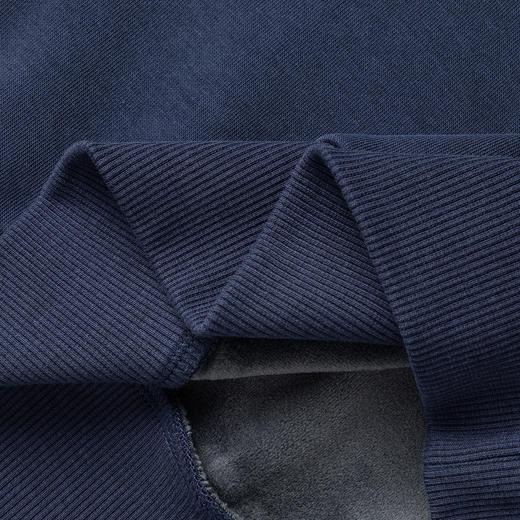 【加绒加厚 蚕丝混纺】罗蒙秋冬加绒卫衣男士时尚休闲潮流印花个性卫衣套头T恤男 商品图8