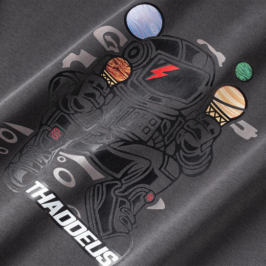 【加绒加厚 蚕丝混纺】罗蒙秋冬男装加绒保暖卫衣男士时尚胸花卫衣男套头T恤男 商品图5