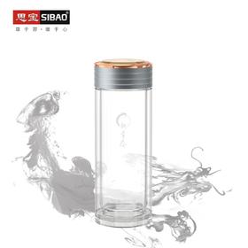 思宝官方旗舰店新品新常态双层玻璃杯便携车载礼盒包装