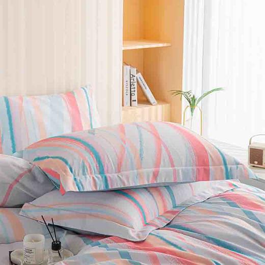 多喜爱 纯涤磨绒套件四件套流淌心雨203x229cm 商品图1
