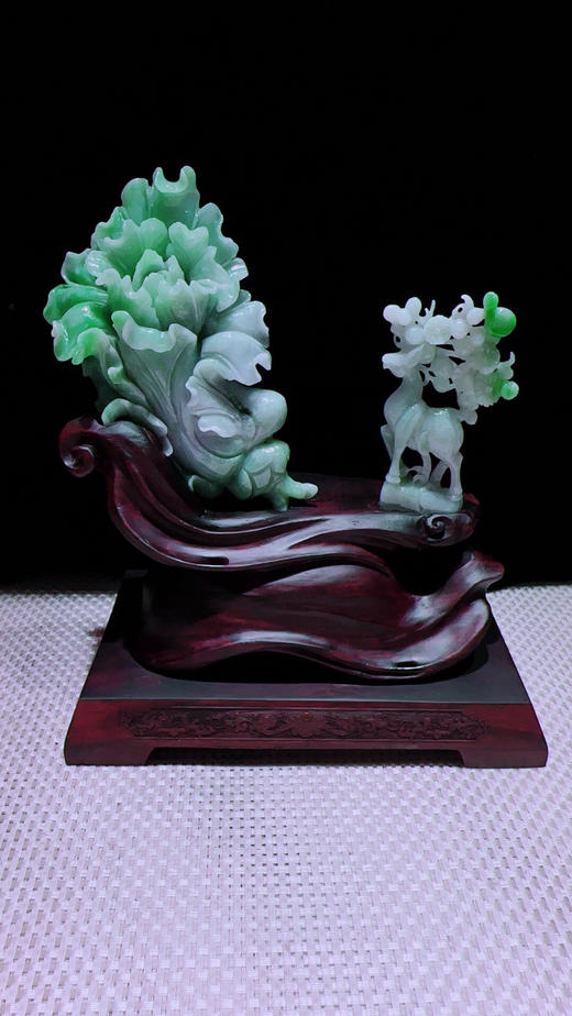 620470翡翠摆件【一路发财】 商品图5